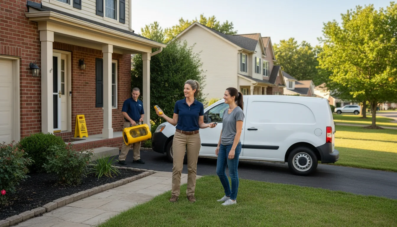 Residential water damage restoration in Greenville, MS